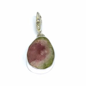 Nowość. wisiorek z turmalinem arbuzowym w super cenie
