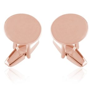 Nowość. srebrne spinki 14mm rose gold - super cena