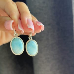 Nowość. Kolczyki z larimarem w super cenie