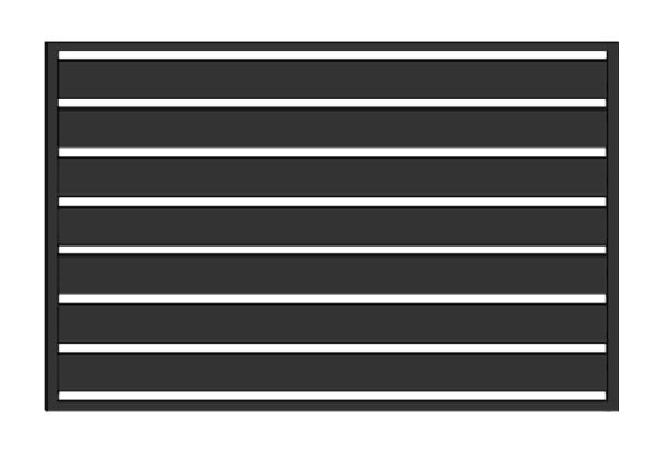 Przęsło WALL 200 - 2,50 m  x 1,75 m antracyt , brązowe , czarne , szare , zielone