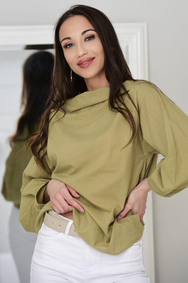 Bluzka oversize Sarah khaki 009