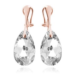 Nowość. srebrne klipsy migdał 22mm rose gold w super cenie