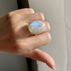 Nowość. pierścionek moonstone r.19 w super cenie