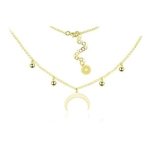 Nowość. Choker lunula z księżycem i kuleczkami w super cenie