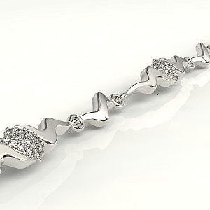 Nowość: bransoleta białe złoto z diamentami lpbr-20b super cena