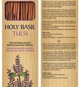 Nowość. kadzidełka sattva tulsi 30g – super cena