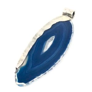 Nowość. Wisior z niebieskim agatem w super cenie