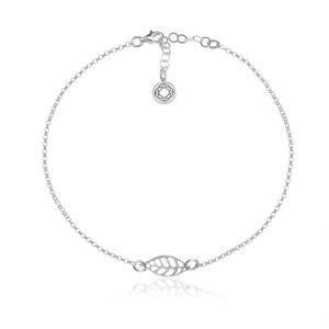 Nowość. srebrna bransoletka z liściem 2mr w super cenie