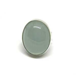 Nowość. Pierścionek z akwamarynem r.17/18 w super cenie