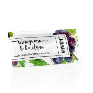 Nowość. super cena - winogronowa maseczka keratynowa 10ml anwen