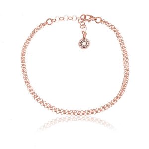 Nowość. podwójna bransoletka lana rose gold w super cenie