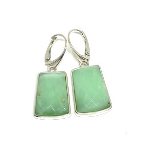 Nowość. Kolczyki z fasetowanym chryzoprazem w super cenie