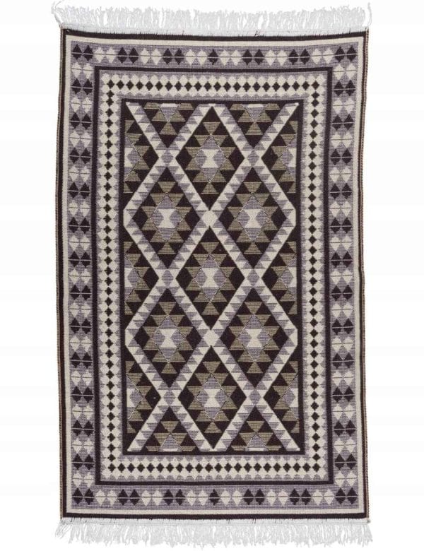 DYWAN BOHO 70 X 140 KILIM PŁASKOTKANY FRĘDZLE SZMACIAK BAWEŁNA NA BALKON