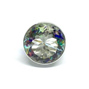 Nowość. pierścionek z tęczowym kryształem w super cenie