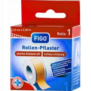 Nowość. Super cena: niemiecki plaster opatrunkowy 2,5x250cm cielisty