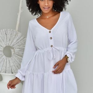 Nowość. biała sukienka boho oversize w super cenie