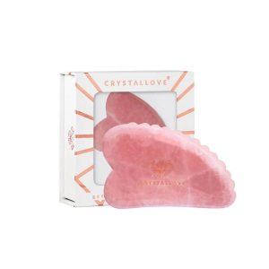 Nowość. 3D masażer gua sha z różowego kwarcu w super cenie
