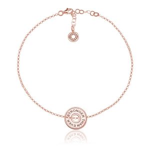 Nowość. move srebrna bransoletka z ciężarkiem rose gold w super cenie