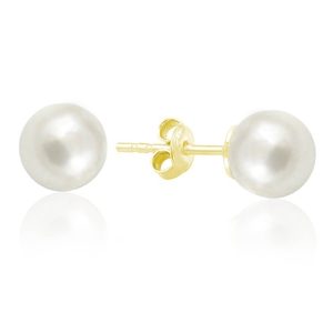 Nowość. kolczyki abigail s – perła swarovski 8mm w super cenie