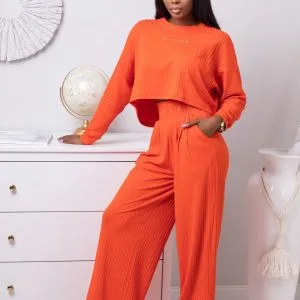 Nowość. spodnie prążkowane arely z wysokim stanem w super cenie