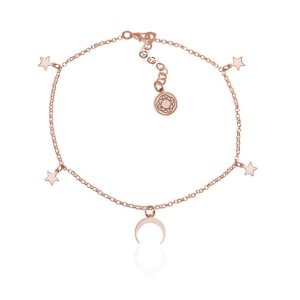 Nowość. bransoletka lunka rose gold – lunula i gwiazdy w super cenie