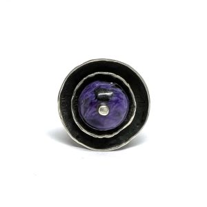 Nowość. Pierścionek z czaroitem w super cenie