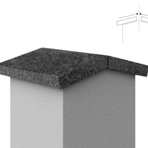 Nowość. daszek dwuspadowy impala 3 cm z granitu RPA w super cenie