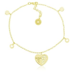 Nowość. bransoletka julia z ażurowym sercem w super cenie