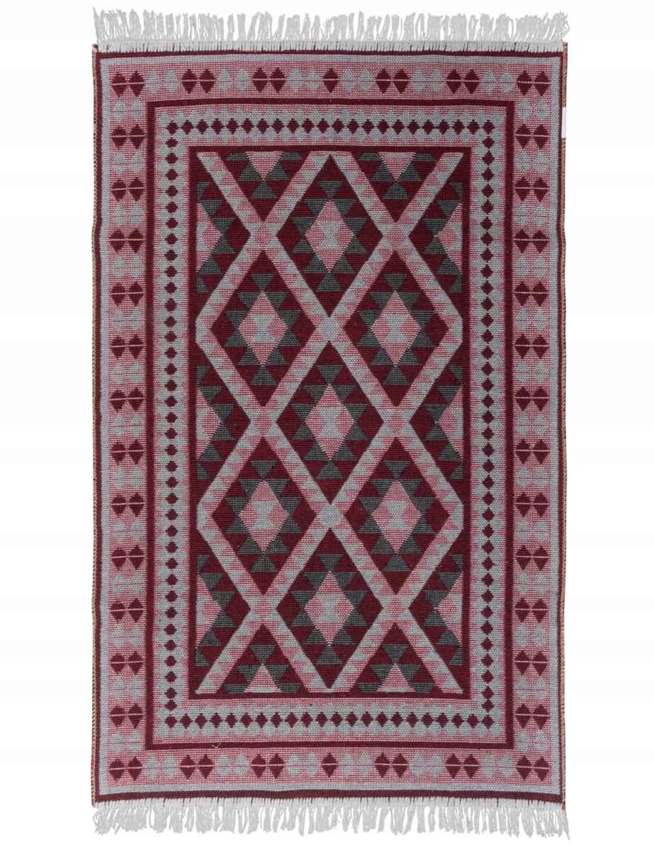 Nowość. Boho dywan 70x140 bawełna z frędzlami w super cenie