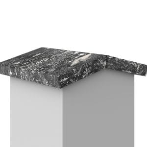 Nowość. dwuspadzisty daszek granitowy titanium silver 2cm w super cenie