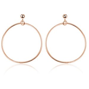 Nowość. kolczyki koła 4cm na sztyftach rose gold w super cenie