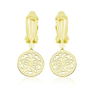 Nowość: srebrne klipsy madleine z rozetą w super cenie