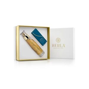 Herla gold beauty duet: eliksir do ciała + olejek do ust nowość w super cenie