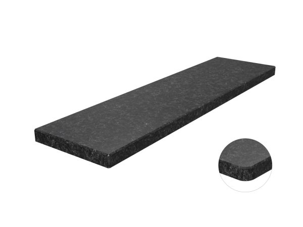 Parapet granitowy Black Antracite 92×25 3cm lappato