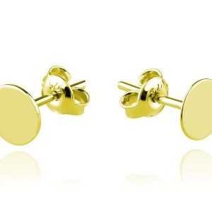 Nowość. złocone kolczyki koła 6mm w super cenie