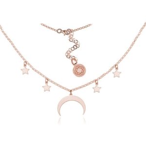 Nowość. srebrny naszyjnik choker rose gold z zawieszkami - super cena