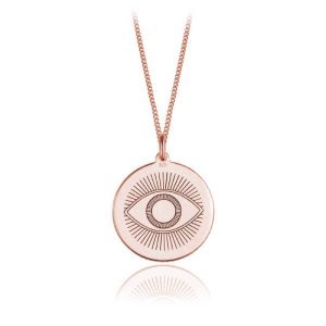 Nowość. naszyjnik afrah z medalionem oko – super cena
