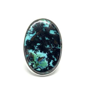 Nowość. pierścionek z azurytem regulowany 15-19 w super cenie