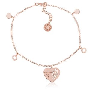 Nowość. bransoletka julia z sercem rose gold w super cenie