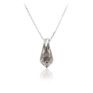 Nowość. srebrny naszyjnik z kryształem swarovski w super cenie