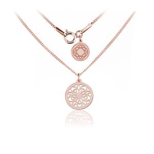 Nowość. srebrny naszyjnik madeleine 12mm rose gold w super cenie