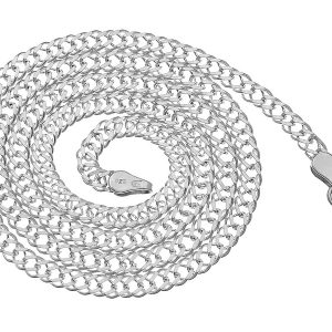 Nowość. srebrny łańcuszek rombo doppio w super cenie