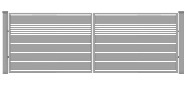 Brama typ WALL MIX 200/20 - 4,00  x 1,50 m