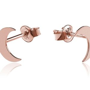 Nowość. kolczyki półksiężyce rose gold w super cenie