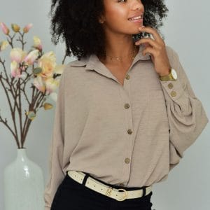 Hit. nowa oversize koszula Marta beżowa w super cenie