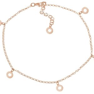 Nowość. srebrna bransoletka ring rose gold z zawieszkami w super cenie