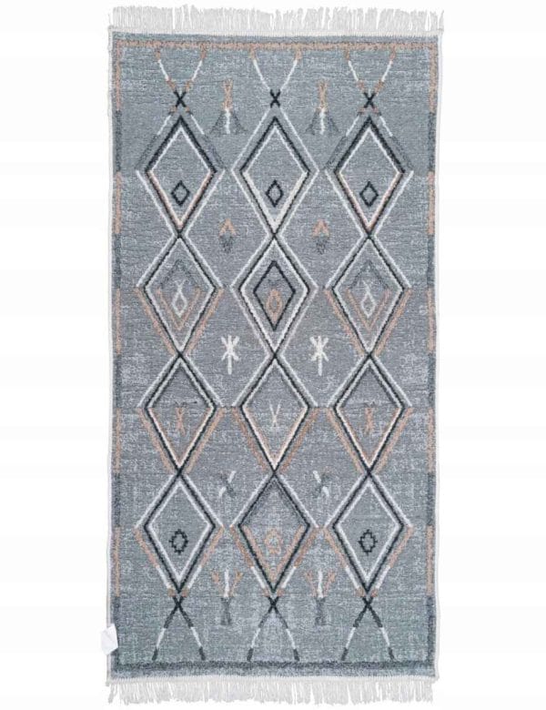 DYWANIK BOHO 80 X 150 ETNICZNY DWUSTRONNY KILIM PŁASKOTKANY BAWEŁNA JAKOŚĆ!