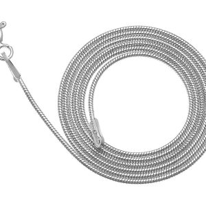 Nowość. Srebrny łańcuszek żmijka okrągła M w super cenie