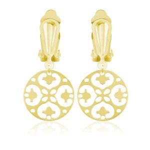 Nowość. srebrne klipsy jaśmina z rozetą w super cenie