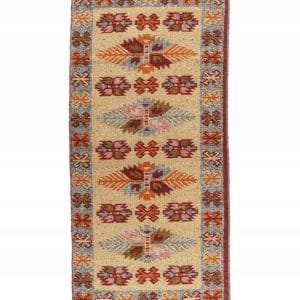 Nowość. Boho dywan kilim liście 60x120 cm bordo super cena